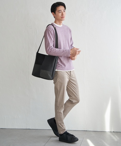 ikka（イッカ）の「【2点セット】メランジ裏起毛インナーセット（アンサンブル・メンズ・ベージュ/ネイビー/ピンク/グリーン/ブラック・M/L/XL/S）」の20枚目の写真