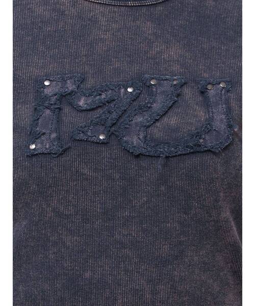 MURUA（ムルーア）の「パッチロゴフェードトップス（Tシャツ/カットソー・レディース・ネイビー/ブラウン/ブラック・FREE）」の11枚目の写真