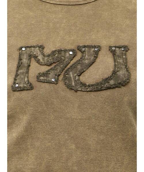 MURUA（ムルーア）の「パッチロゴフェードトップス（Tシャツ/カットソー・レディース・ネイビー/ブラウン/ブラック・FREE）」の12枚目の写真