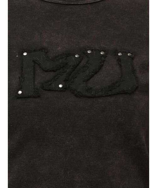 MURUA（ムルーア）の「パッチロゴフェードトップス（Tシャツ/カットソー・レディース・ネイビー/ブラウン/ブラック・FREE）」の13枚目の写真