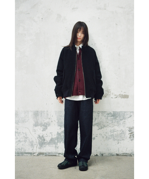 HORLISUN(ホーリーサン)の「Visitor Wool Boucle Harrington Jacket Navy(その他アウター・レディース・その他・MEDIUM/SMALL/LARGE)」の2枚目の写真