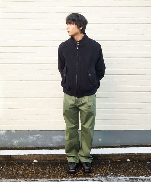 HORLISUN(ホーリーサン)の「Visitor Wool Boucle Harrington Jacket Navy(その他アウター・レディース・その他・MEDIUM/SMALL/LARGE)」の4枚目の写真