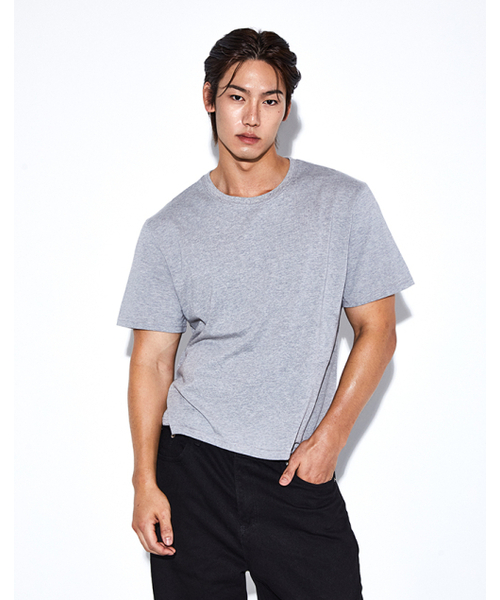 RVD(アールブイディー)の「クロップレギュラーフィット半袖Tシャツ(グレー)(Tシャツ/カットソー・メンズ・その他・LARGE/X-LARGE/2XL)」の2枚目の写真