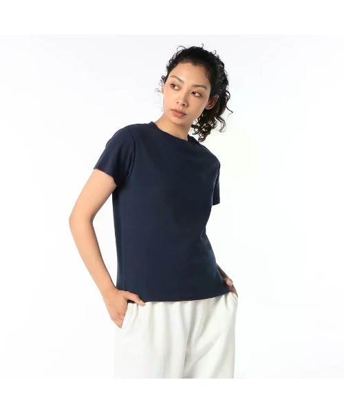 Beyond Basics(ビヨンド ベーシックス)の「GOAT / COMPACT SHORT SLEEVE TEE(Tシャツ/カットソー・レディース・ブラック/オリーブ/アイボリー/ライトイエロー/ダークネイビー/ダークグレー・S/M)」の17枚目の写真