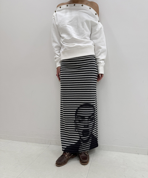 追加3》ボーダープリントスカート（スカート）｜Oriens JOURNAL