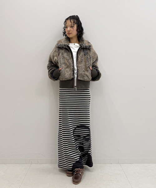 追加3》ボーダープリントスカート（スカート）｜Oriens JOURNAL