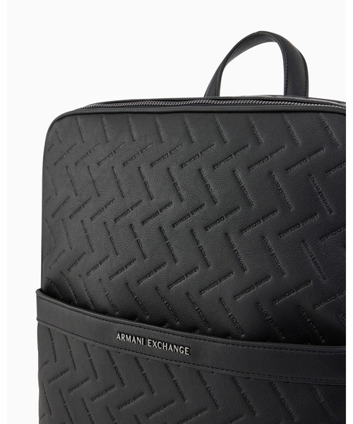 A|X アルマーニ エクスチェンジ】エンボスロゴ スクエア バックパック