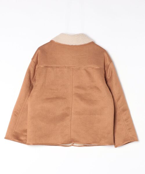 FREE STYLISTS(フリー スタイリスト)の「YUGA_YGMC 2-way suede-like boa coat(テーラードジャケット・レディース・キャメル/ブラウン・FREE)」の3枚目の写真