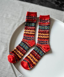 ANONYMOUSISM（アノニマスイズム）の「ANONYMOUSISM  アノニマスイズム 日本製 国産 フェアアイルクルー丈スニーカーソックス（ソックス/靴下・レディース）」