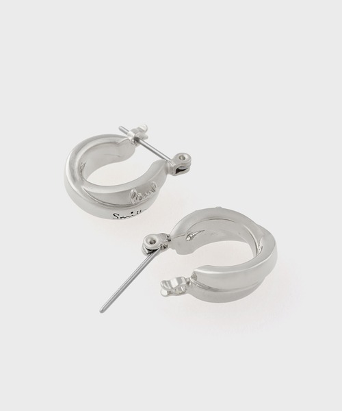 Paul Smith(ポールスミス)の「【オンラインショップ限定】 "Double Ring Motif" ピアス / 165646 EC270(ピアス(両耳用)・レディース・シルバー・FREE)」の2枚目の写真