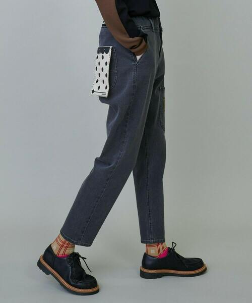 FRAPBOIS（フラボア）の「ムーブデニム2 デニムパンツ（その他パンツ・レディース・ネイビー/ブラック・0/1/2/3）」の5枚目の写真