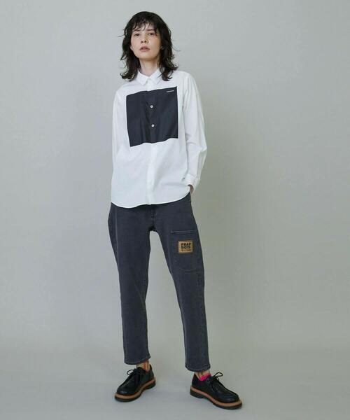 FRAPBOIS（フラボア）の「ムーブデニム2 デニムパンツ（その他パンツ・レディース・ネイビー/ブラック・0/1/2/3）」の11枚目の写真