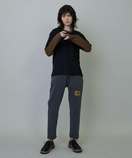 FRAPBOIS（フラボア）の「ムーブデニム2 デニムパンツ（その他パンツ・レディース・ネイビー/ブラック・0/1/2/3）」の15枚目の写真