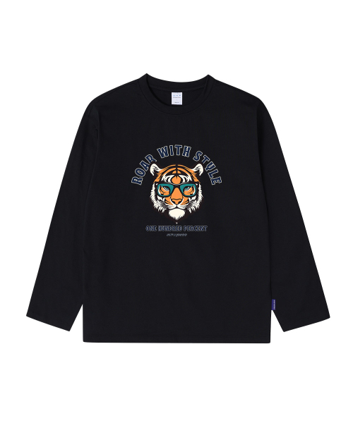 OHP(ワンハンドレッドパーセント)の「OHPxGOODD4 ノードタイガー ベーシック 長袖Tシャツ(Tシャツ/カットソー・メンズ・ホワイト/ブラック・MEDIUM/LARGE/X-LARGE/XX-LARGE)」の5枚目の写真