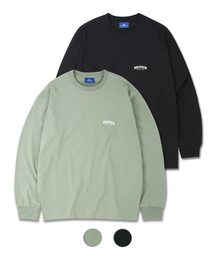 [2パック] ドルフィンアーチロゴロングスリーブTシャツ ライトカーキ ブラック