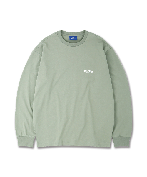 DOLPHIN WAVE APPAREL（ドルフィンウェーブアパレル）の「[2パック] ドルフィンアーチロゴロングスリーブTシャツ ライトカーキ ブラック（Tシャツ/カットソー・メンズ・その他・MEDIUM/LARGE/X-LARGE）」の2枚目の写真