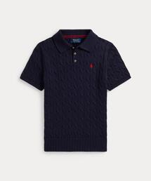 POLO RALPH LAUREN CHILDRENSWEAR | ケーブルニット コットン ポロカラー セーター(ニット/セーター)