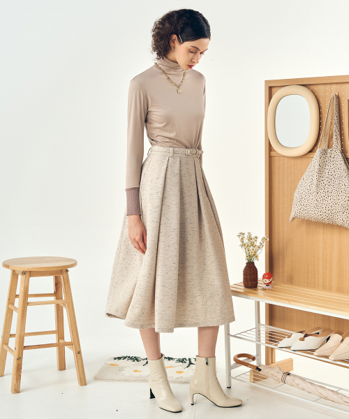 DE PERI MERA(ペリー メラ)の「ツイルAラインベルトセットスカート(ベージュ)(スカート・レディース・その他・SMALL/MEDIUM)」の9枚目の写真