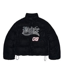 BADEE（ベディー）の「Velour Varsity Jacket Black（ダウンジャケット/コート）」