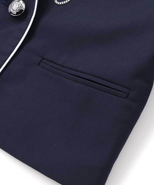 ZIDDY(ジディ)の「【 ニコ☆プチ 掲載 】短丈ジャケット(140~160cm)(テーラードジャケット・キッズ・ネイビー・140cm/150cm/FREE)」の16枚目の写真