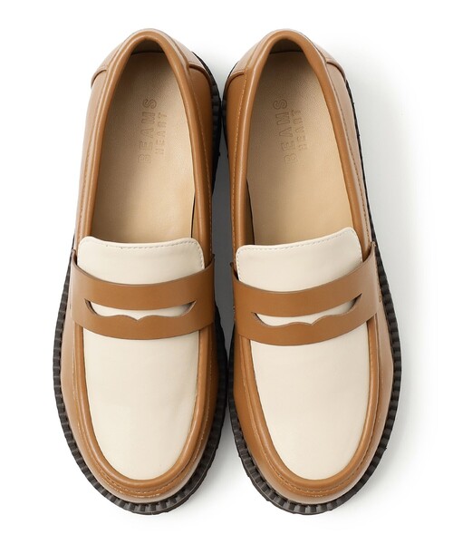 BEAMS HEART(ビームスハート)の「コイン ローファー(ローファー・レディース・ブラック/ベージュ・SMALL/MEDIUM/LARGE)」の6枚目の写真