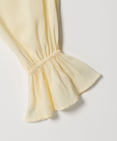 EMMEL REFINES(エメルリファインズ)の「<EMMEL REFINES>EM ハシゴレース フリル ブラウス(シャツ/ブラウス・レディース・ライム/オフホワイト/クリーム・FREE)」の10枚目の写真