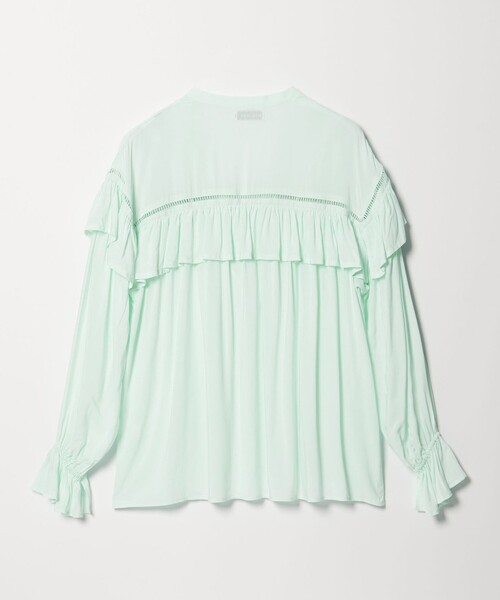 EMMEL REFINES(エメルリファインズ)の「<EMMEL REFINES>EM ハシゴレース フリル ブラウス(シャツ/ブラウス・レディース・ライム/オフホワイト/クリーム・FREE)」の16枚目の写真