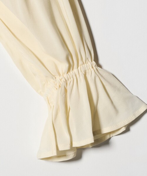 EMMEL REFINES(エメルリファインズ)の「<EMMEL REFINES>EM ハシゴレース フリル ブラウス(シャツ/ブラウス・レディース・ライム/オフホワイト/クリーム・FREE)」の22枚目の写真