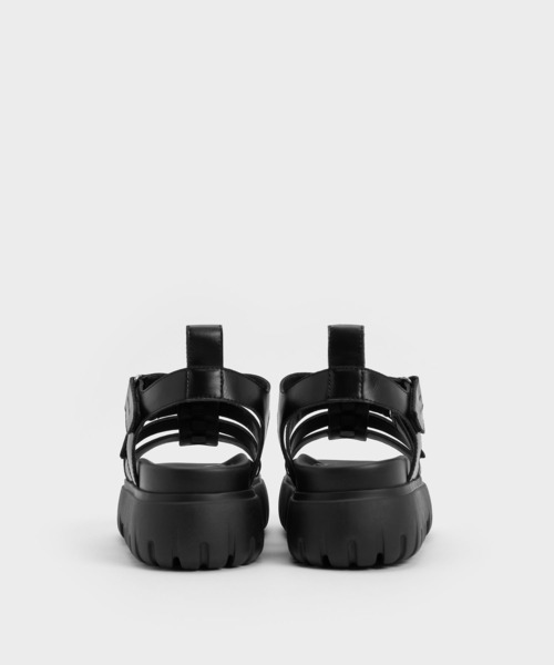 CHARLES & KEITH(チャールズ & キース)の「チャンキー ケージドサンダル(サンダル・レディース・グレー/ブラック・22.5cm/25.5cm/25cm/24.5cm/23.5cm/23cm)」の6枚目の写真