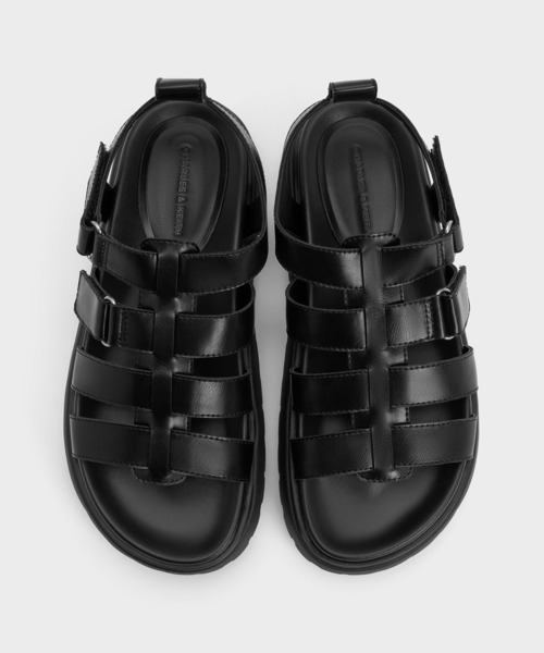 CHARLES & KEITH(チャールズ & キース)の「チャンキー ケージドサンダル(サンダル・レディース・グレー/ブラック・22.5cm/25.5cm/25cm/24.5cm/23.5cm/23cm)」の10枚目の写真