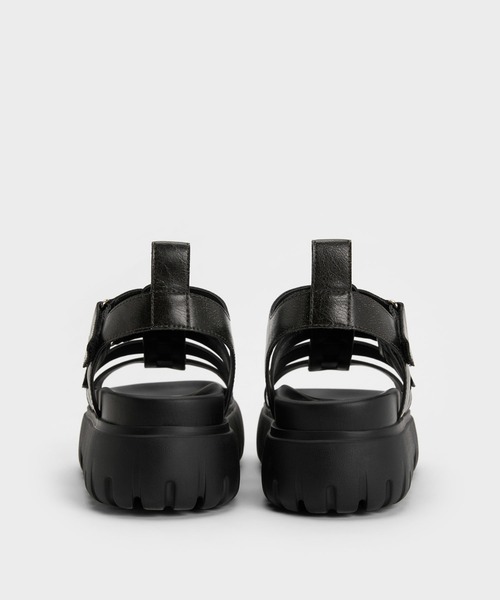 CHARLES & KEITH(チャールズ & キース)の「チャンキー ケージドサンダル(サンダル・レディース・グレー/ブラック・22.5cm/25.5cm/25cm/24.5cm/23.5cm/23cm)」の14枚目の写真