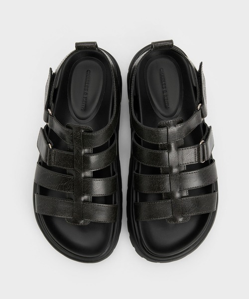 CHARLES & KEITH(チャールズ & キース)の「チャンキー ケージドサンダル(サンダル・レディース・グレー/ブラック・22.5cm/25.5cm/25cm/24.5cm/23.5cm/23cm)」の8枚目の写真
