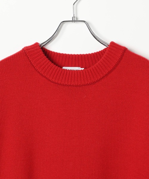 LEPSIM（レプシィム）の「5ゲージ袖配色ロゴプルオーバー　634215（ニット/セーター・レディース・ブルー/チャコールグレー/アイボリー/レッド・FREE）」の12枚目の写真