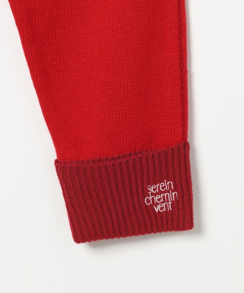 LEPSIM（レプシィム）の「5ゲージ袖配色ロゴプルオーバー　634215（ニット/セーター・レディース・ブルー/チャコールグレー/アイボリー/レッド・FREE）」の14枚目の写真