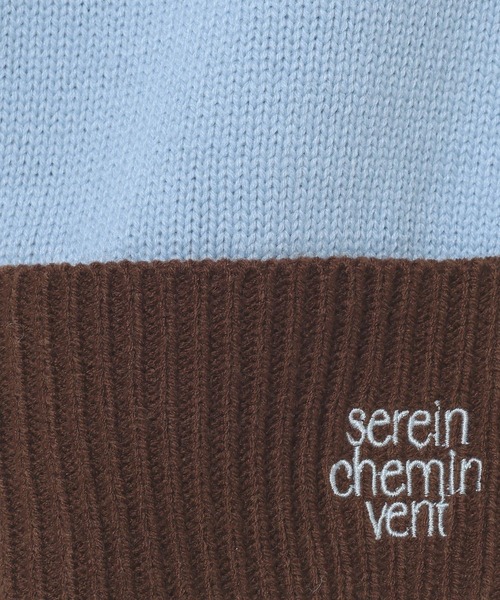 LEPSIM（レプシィム）の「5ゲージ袖配色ロゴプルオーバー　634215（ニット/セーター・レディース・ブルー/チャコールグレー/アイボリー/レッド・FREE）」の20枚目の写真