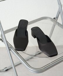 【GALENA/ガレナ】サテンスクエアトゥミュール