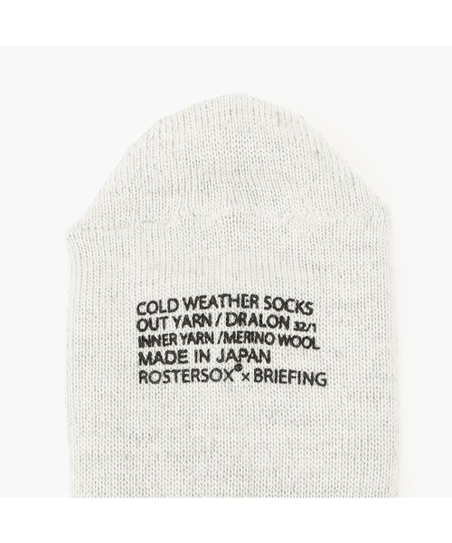 BRIEFING(ブリーフィング)の「【BRIEFING GOLF/ブリーフィングゴルフ】BRIEFING×ROSTER SOX COLD WEATHER SOCKS(ソックス/靴下・メンズ・ブラック/グレー/ホワイト・FREE)」の5枚目の写真