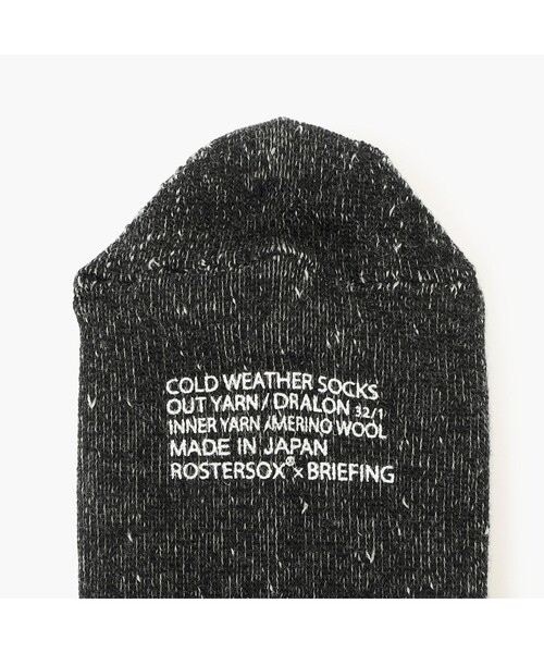 BRIEFING(ブリーフィング)の「【BRIEFING GOLF/ブリーフィングゴルフ】BRIEFING×ROSTER SOX COLD WEATHER SOCKS(ソックス/靴下・メンズ・ブラック/グレー/ホワイト・FREE)」の4枚目の写真