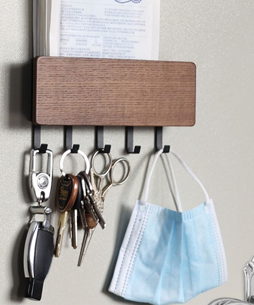 CALIFORNIA OUTFITTERS（カリフォルニア アウトフィッターズ）の「12D45-KR ウッドウォールフック 収納ホルダー（キーホルダー・レディース・ナチュラル/ブラウン・ONESIZE）」の2枚目の写真