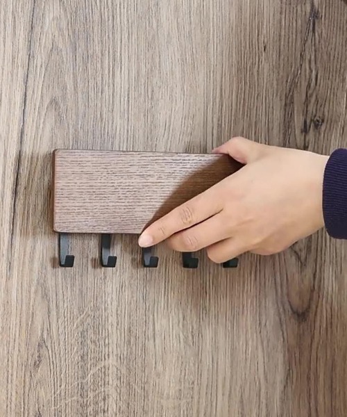 CALIFORNIA OUTFITTERS（カリフォルニア アウトフィッターズ）の「12D45-KR ウッドウォールフック 収納ホルダー（キーホルダー・レディース・ナチュラル/ブラウン・ONESIZE）」の3枚目の写真