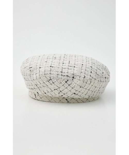 rienda（リエンダ）の「ツイードベレー 春服（ハンチング/ベレー帽・レディース・ブラック/ホワイト・FREE）」の5枚目の写真