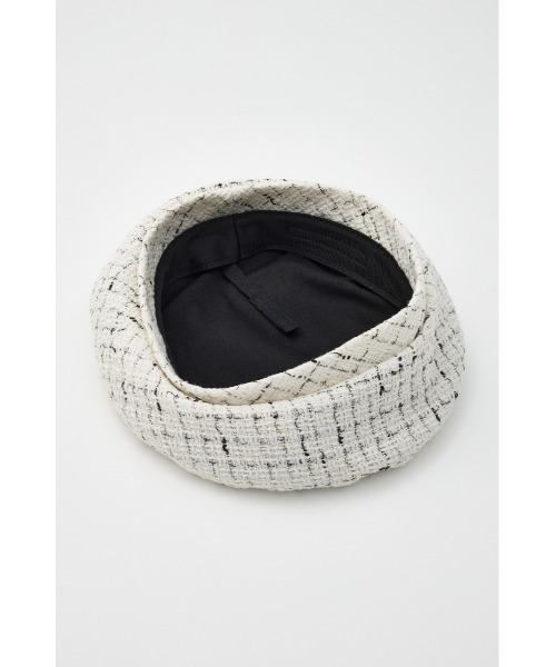 rienda（リエンダ）の「ツイードベレー 春服（ハンチング/ベレー帽・レディース・ブラック/ホワイト・FREE）」の10枚目の写真