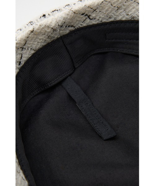 rienda（リエンダ）の「ツイードベレー 春服（ハンチング/ベレー帽・レディース・ブラック/ホワイト・FREE）」の11枚目の写真