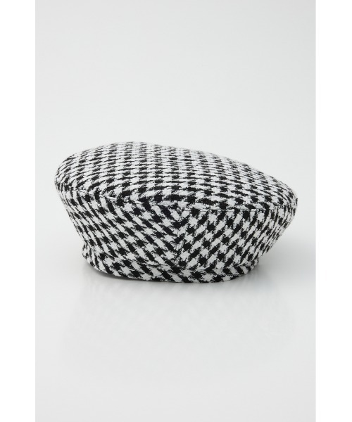 rienda（リエンダ）の「ツイードベレー 春服（ハンチング/ベレー帽・レディース・ブラック/ホワイト・FREE）」の14枚目の写真