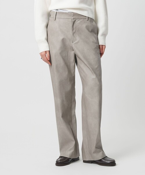 H BEAUTY&YOUTH レザーワイドパンツ セール】＜H＞ヴィンテージ レザーライク ワイドパンツ（その他パンツ