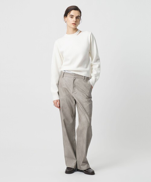 セール】＜H＞ヴィンテージ レザーライク ワイドパンツ（その他パンツ