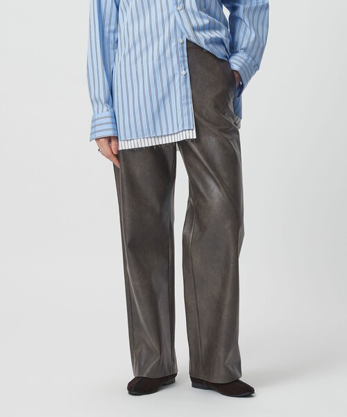 セール】＜H＞ヴィンテージ レザーライク ワイドパンツ（その他パンツ