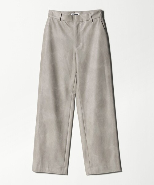 H BEAUTY&YOUTH UNITED ARROWS(エイチビューティーアンドユースユナイテッドアローズ)の「<H>ヴィンテージ レザーライク ワイドパンツ(その他パンツ・レディース・ダークブラウン/ライトグレー・S/M)」の7枚目の写真