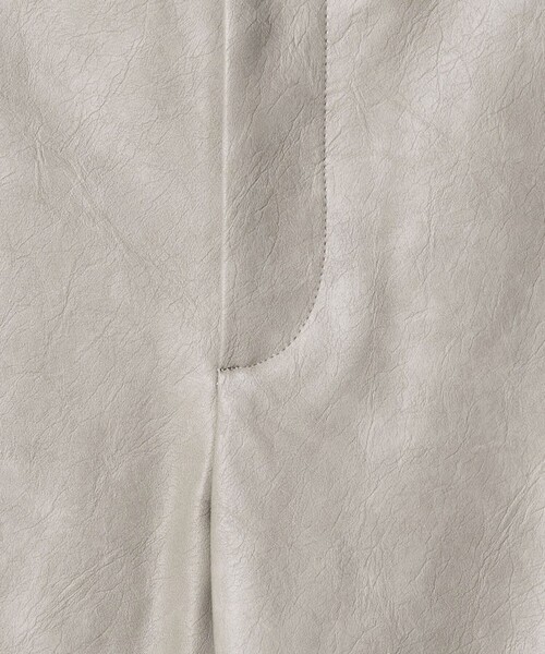 H BEAUTY&YOUTH UNITED ARROWS(エイチビューティーアンドユースユナイテッドアローズ)の「<H>ヴィンテージ レザーライク ワイドパンツ(その他パンツ・レディース・ダークブラウン/ライトグレー・S/M)」の14枚目の写真