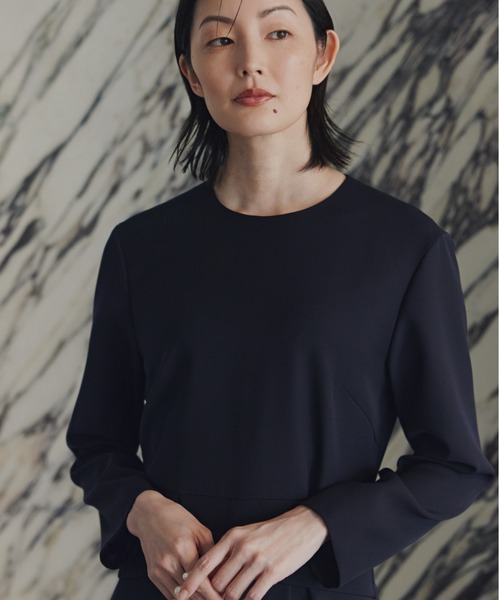 ADORE（アドーア）の「◆パウダリーダブルサテンワンピース（ワンピース・レディース・ネイビー/グリーン/ベージュ・38）」の7枚目の写真